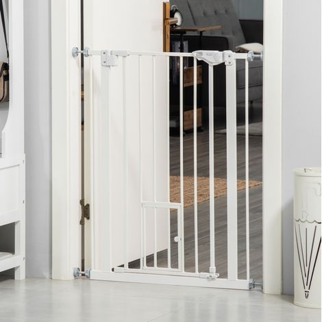 Barrière de sécurité extensible sans perçage 74-80 cm, fermeture auto DESVIAE (1/5)