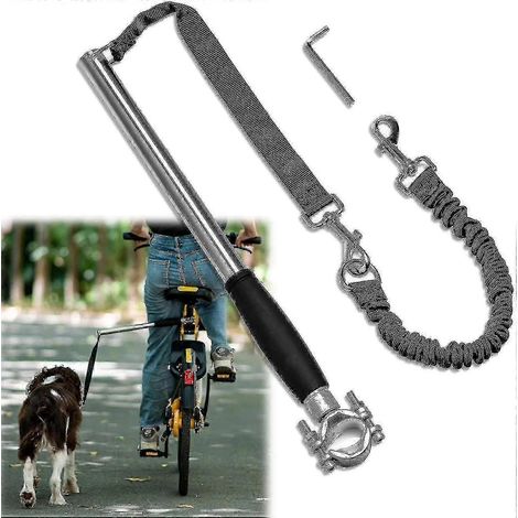 Einziehbare Hundeleine zum Radfahren, freihändige Leine für Hunde