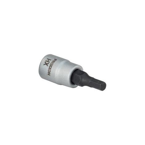 Bussola con Inserto Esagonale HX2.5 Lungo con Attacco 1/4 Proxxon