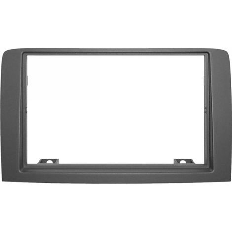 MASCHERINA MONTAGGIO AUTORADIO 2DIN COMPATIBILE PER FIAT IDEA LANCIA MUSA 2003-2012 GRIGIA