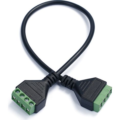New 4P pure copper connector to 4P solderless terminal for data transmission, data extension for computer and TV. (1/5)