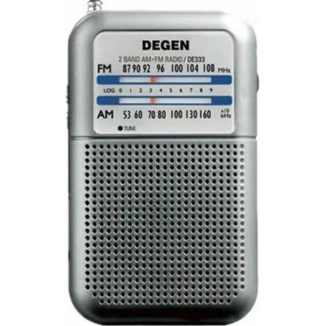 DE-333 Mini Radio Portab,Poste Radio Transistor avec Bouton FM et Indicateur de Signal, Pi Remplaçab (AAA),de DEBUNS (1/5)