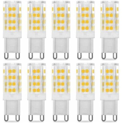 Ampoule LED G9 5W, Equivalent 40W , Blanc Chaud 3000k, 220-240V, 360° angle de faisceau, Pack de 10 (1/4)