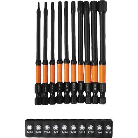 de 10 embouts de cl hexagonale SAE pour outils impact avec (1/5)
