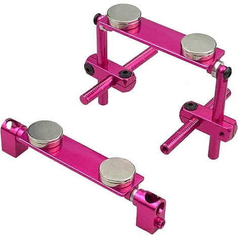 Aimant plat pour kit de fixation de carrosserie de voiture RC TT01 rose-- (1/5)