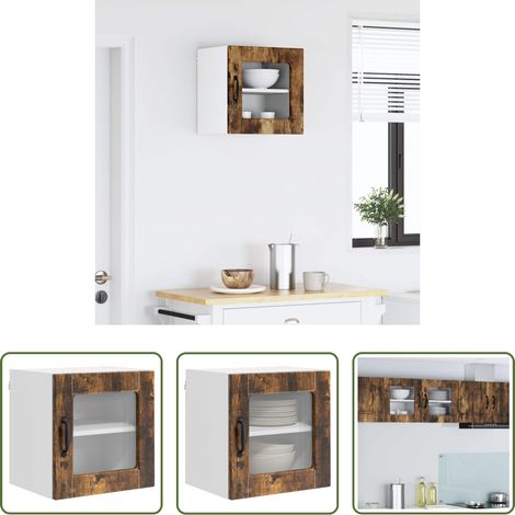 vidaXL Geräucherte Eiche - Küchenschrank Geräucherte Eiche 40 x 31 x 40 cm Holzwerkstoff (1/5)