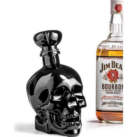 Jarra con forma de calavera negra de 750 ml (1/5)