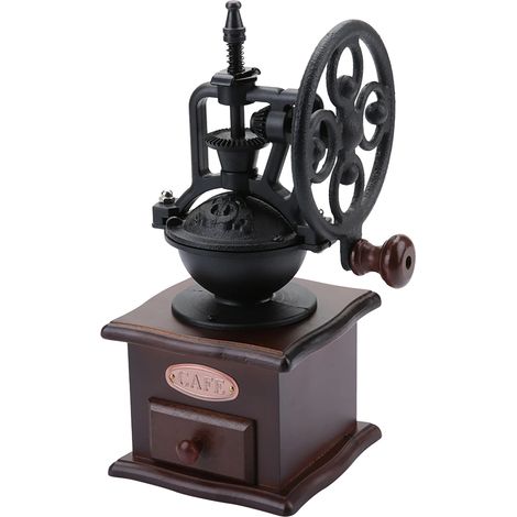 Moulin à café manuel avec mouture réglable pour expresso, cafetière à piston et café filtre, idéal pour la maison, le bureau et les voyages.-AquaForge (1/5)