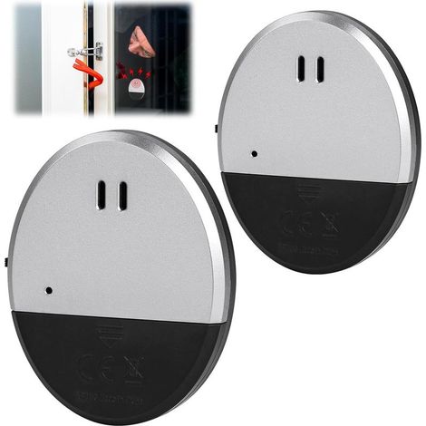2PCS Alarme de fenêtre Ultra Fine de sécurité, alarmes de fenêtre avec Vibrations, Alarme d'alerte de fenêtre avec Support adhésif, 130 DB (1/5)