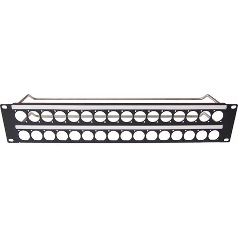 Panneau de montage sur Rack 2U, Noir 32 ( Prix pour 1 )