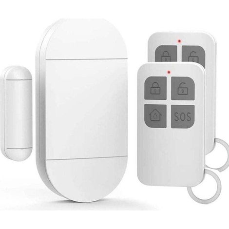 Alarme Porte, DTecteur Ouverture Porte avec SirNe Puissante De 130 DB, Alarme De Porte Et FenTre sans Fil MagnTique pour Portes, FenTres Et Armoires, La Maison,Office(Paquet De 1)