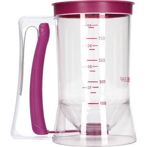 900ml ABS Batter Dispenser, Cream Separator, Baking Tool for Pancakes, Cupcakes, Cakes and Waffles (1/5)