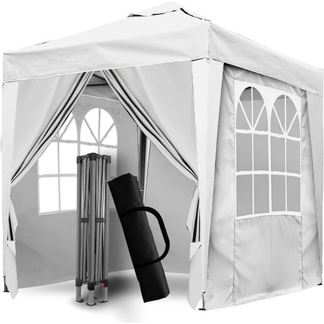 Tonnelle escamotable avec Poids, entièrement étanche, idéale pour Les fêtes en Plein air, Le Camping (1/5)