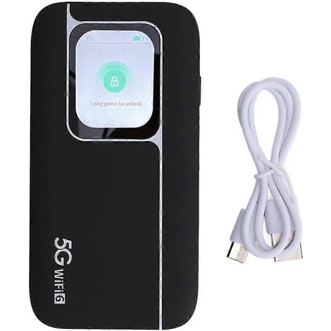Tragbarer 5G-WLAN-Hotspot, hohe Geschwindigkeit, 6000-mAh-Akku, 16 gleichzeitige Verbindungen, stabile Verbindung für Mobiltelefone (1/5)