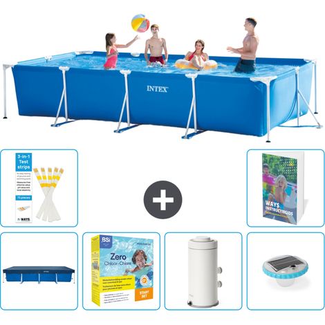 Rechteckiger Frame Pool - 450x220x84 cm - 7-teilig S32