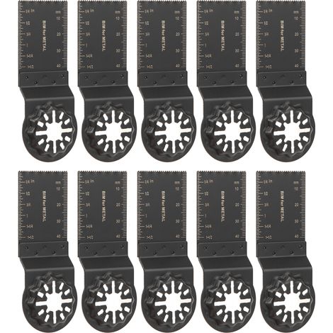 10 pièces lames de scie oscillante 34mm bimétallique outil de coupe multifonction pour Starlock (1/5)