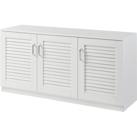 Scarpiera contenitore per scarpe MDF 62 x 125 x 36 cm bianco 030010124