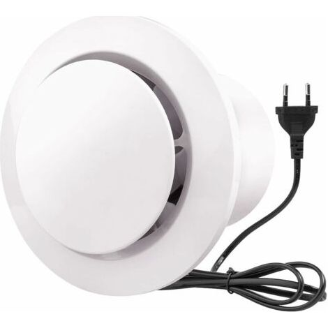 royaluxe-100mm Extracteur d'air 130m³/h 10W, avec Clapet Anti-Retour Ventilateur d'extraction à fort débit d'air, Économe en énergie (4 inch) (1/4)