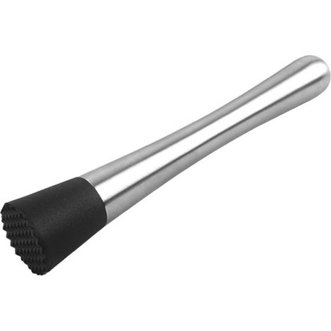 Pilon de bar inox multi-usage, poignée confortable, ustensile à cocktail pour accessoires de bar maison (1/5)