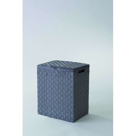 Compactor Stan Hamper Cesto Portabiancheria Grigio, Rettangolare (25x38xH.60 cm) in Rayon Belt (1/5)