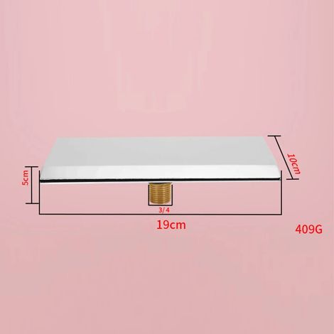 Fontaine d'eau rectangulaire (1 pièce) en acier inoxydable 304, avec cascade et aérateur décoratifs pour jardin, piscine et spa. Idéale pour la décoration extérieure. (1/5)