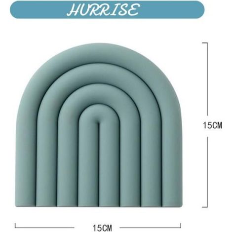 Sonew Dessous de plat pour plats chauds (Bleu)Plats Chauds Dessous De Plat épaissi Silicone Arc-en-ciel luminaire table Gris Bleu (1/5)