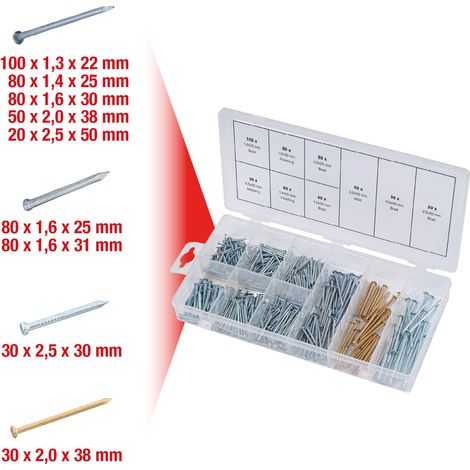 KS Tools Sortiment Nägel,550-tlg