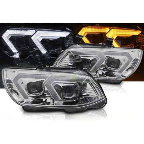 Paire de feux phares BMW serie 3 E92 / E93 de 2010 a 2013 FULL LED DRL Chrome-42325015 (1/5)