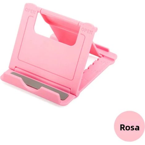Support de téléphone de bureau réglable Compatible avec iPad, iPhone, Xiaomi, Huawei, Samsung - Support universel pliable pour téléphone portable, matériau ABS (1/4)