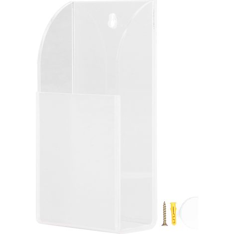 Support mural acrylique pour télécommande - Organisateur média transparent - Porte-cosmétique simple (1/5)