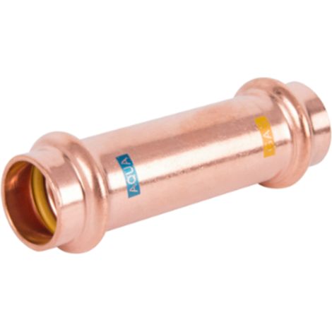 HS AQUAGAS V Schiebemuffe 35 x 35 mm 450403535 Kupfer, Press Copper,  Fitting für Gas und Wasser