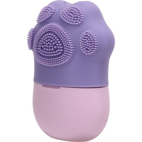 Rouleau de Glace Facial Réutilisable en Silicone - Moule Froid avec Peigne Griffe de Chat Violet pour Soins Beauté DIY (1/5)