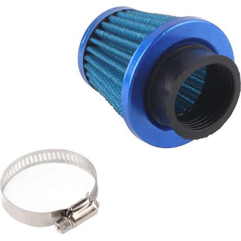 Filtre à air 38mm d'admission pour moto tout-terrain, quad, buggy, pit bike - Kit d'induction bleu (1/5)