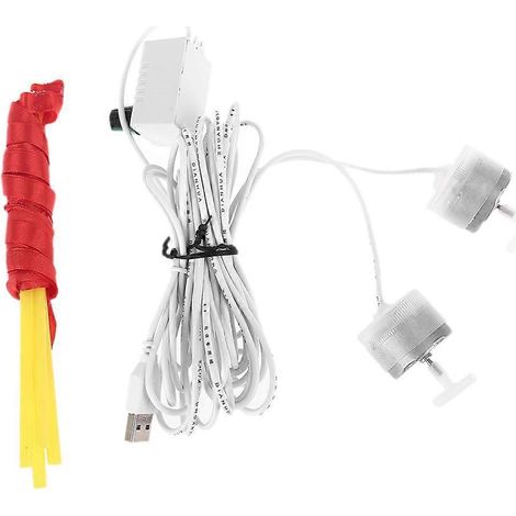 Ventilateur de plafond anti-mouches avec interrupteur marche/arrêt, câble d'alimentation USB de 327 cm, double tête.