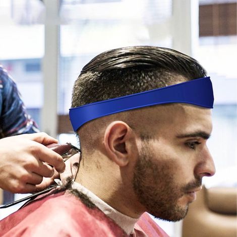 [Guide de Coupe de Cheveux DIY] [Bande Silicone Curved Home] [Taille: 54.61x4.2cm] DIY Bande Silicone Curved Guide de Coupe de Cheveux Pour Collar Beard & Body (1/5)