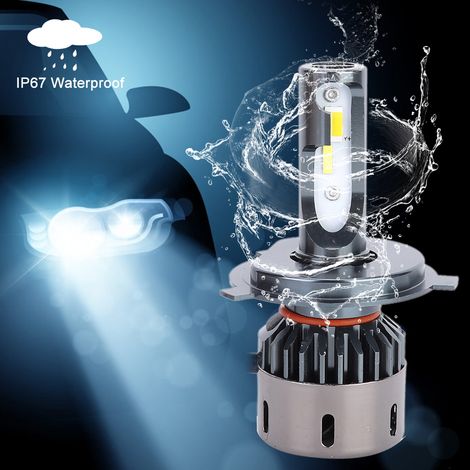 phares H4 4300K/3000K/6000K 35W, feux antibrouillard avant pour voiture, 4000lm, DC1224V (1/5)