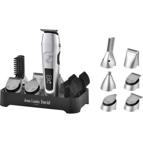 Tagliacapelli 6 in 1 Jean Louis David JLD Ultimate Trimmer argento nero autonomia 120 min (1/4)