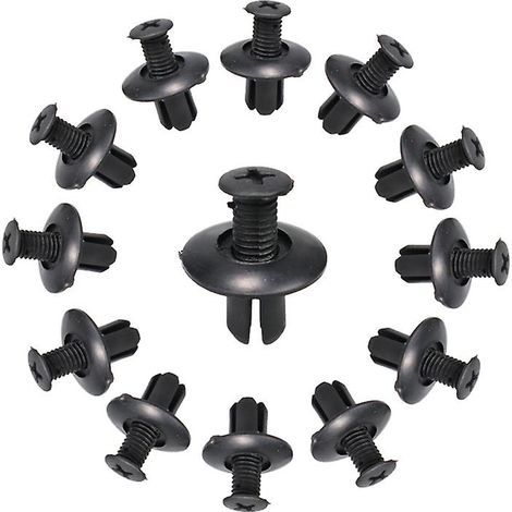 200 rivets universels en plastique pour pare-chocs et ailes de voiture, trou de 8 mm, fixations à vis pour Nissan, Toyota Focus et Kia.