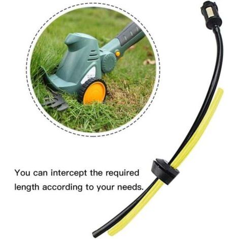 Ensemble de quatre tuyaux à carburant, 1,5 mètre de long, tuyau à carburant universel, jaune transparent, convient aux outils de jardin, sèche-cheveux, tondeuses à gazon, tronçonneuses et accessoires  (1/4)