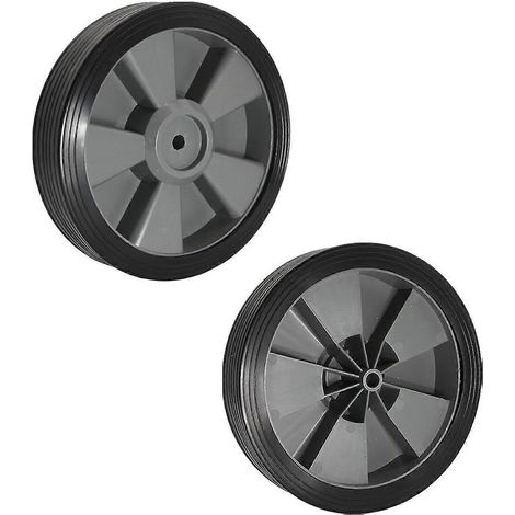 2 roues de rechange pour barbecue, brouette de jardin, facile à installer, légères, pour diable, accessoire universel (1/5)