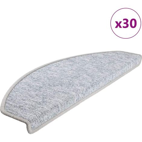 Stufenmatten 30 Stk. 65x24x4 cm Hellgrau Halbrund Groß