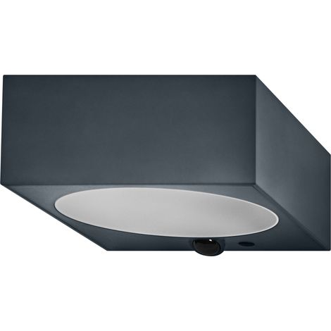 OSRAM Applique murale LED solaire Endura Style, 10,7 W, blanc chaud 3 000 K, 880 lm, capteur PIR, IP65, 18 jours (1/4)