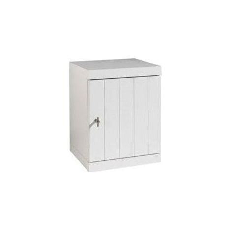 Vipack Table de chevet avec porte Robin Bois Blanc (1/4)