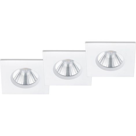 Plafonnier salle de bain ZAGROS blanc Trio IP65 LED (1/3)