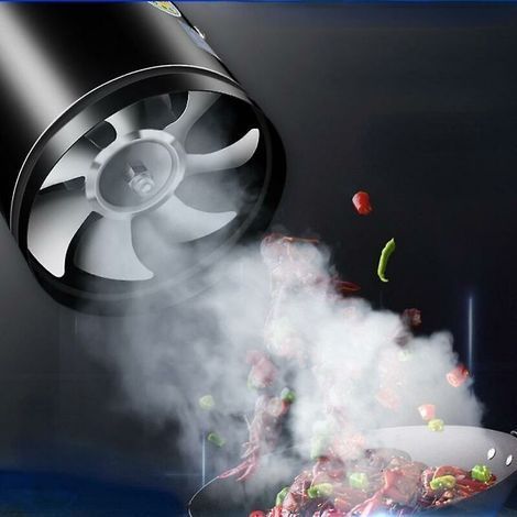 Tuyau d'extracteur d'air, ventilateur d'air, tuyau métallique, ventilation, extracteur d'air, mini extracteur d'air pour salle de bain, toilettes, ventilateur mural, ventilateur de conduit - (1/2)