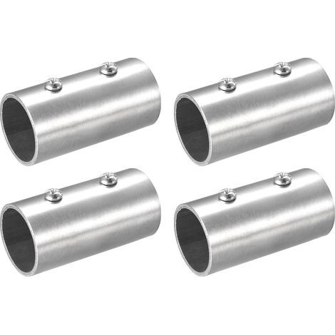 Raccord droit pour tube 1\' en acier inoxydable – Connecteur 2 voies 60mm – Résistant à la corrosion – Pour garde-corps et structures DIY (1/5)