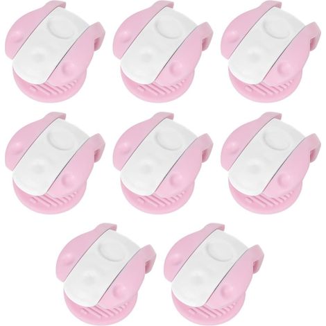 (8 Stück) Attaches pour Courtepointes, Courtepointes in Plastique Rose, Sans Aiguille, Fixation Pratique, N'Abîme Pas la Peau, pour Draps and Housses (1/4)