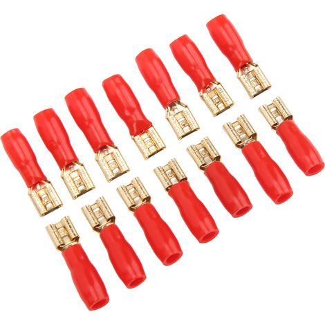 Lot de 100 cosses à sertir en cuivre pur avec gaine thermorétractable pour boîtier de distribution, voiture, bateau, maison, panneau solaire (1/5)