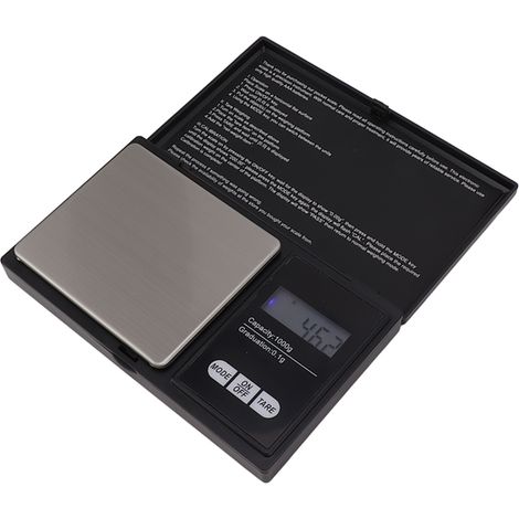 Balance de précision pour bijoux avec écran LCD, 0,01 g à 1000 g, conversion d'unités, idéale pour la cuisine familiale et les cafés. (1/5)