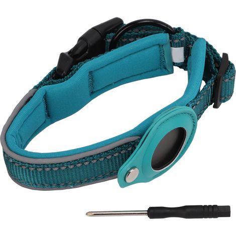 Collier réfléchissant pour chien, réglable et robuste, avec tournevis, pour chiens de petite, moyenne et grande taille (30-38 cm / 11,8-15 po). (1/5)